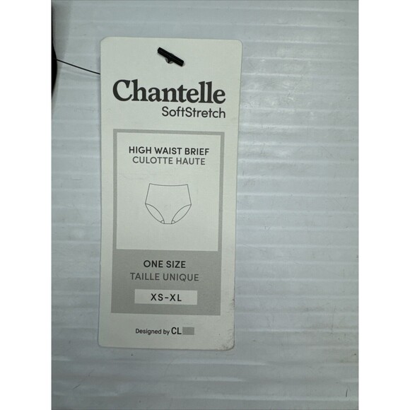 Chantelle High Waist Black Brief Soft Stretch Black One Size NWT - Picture 6 of 6